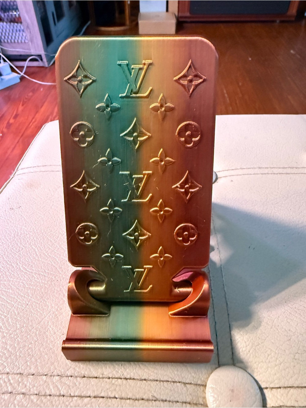 Monogram Louis Vuitton Multicolor Bronze phone Stand
